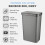 Tower Tower T838005G Sensor Bin with Retainer Ring, Battery-Operated, 50L, Grey 2