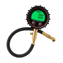 Tire Pressure Gauge Precision Air Pressure Tester For Cars Trucks Motorcycles Manometer With Rubber Hose Valves Caps Set