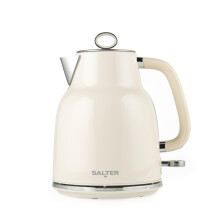 Salter EK5737CRM Retro 1.7 L Kettle ? 3KW Rapid Boil, 360? Base, Removable Limescale Filter, Cordless, Water Level Window, Blue Indicator Light, Boil