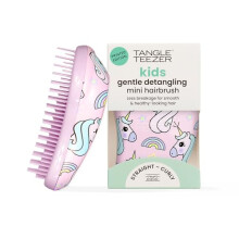 Tangle Teezer |The Original Mini Detangling Hairbrush | Palm Size Perfect for Kids & Travelling | Ideal for Wet & Dry Hair |Reduces Flyaways | Unicorn