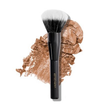 LAURA GELLER Full Face Powder Makeup Brush with Wooden Handle in Midnight Black ? Foundation, Setting Powder, Blush, Bronzer, Highlighter and