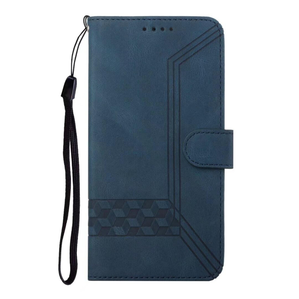 Case For Samsung Galaxy A55 Leather Flip Folio Rfid Blocking Wallet Kickstand Shockproof Blue 9365049283588