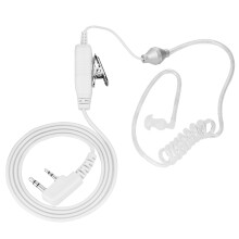 Überwachungs-Headset mit transparentem Akustikschlauch für kommerzielle Funkgeräte, überragende Klangqualität, PTT-Kopfhörerkabel mit