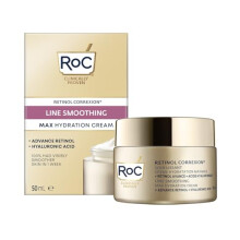 RoC - Retinol Correxion Line Smoothing Max Daily Hydration - Intensive Anti-Wrinkle & Anti-Aging Moisturiser - 48-Hour Moisture - Hyaluronic Acid &