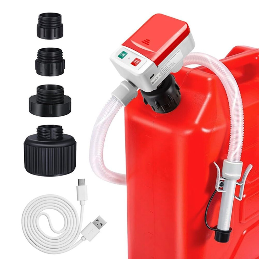 Fuel Transfer Pump With Auto Stop Sensor, Flow Rate, 4 Adapters For Diesel And Oil 9365049284004