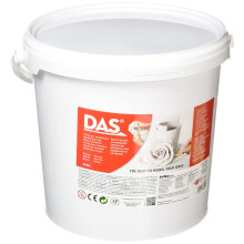 DAS White Air-Hardening Modelling Clay, School pack, 5x1kg, Ideal for Schools and Art Classes