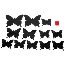 Décoration murale papillon 3D, autocollants miroir amovibles pour surfaces lisses, ensemble de 24 pièces pour décorer votre intérieur et embellir