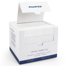 Disposable Face Towels, 100% USDA Biobased Clean Towels XL, Makeup Remover Dry Wipes, Disposable Face cloths, for Sensitive Skin,10in X 12in Large