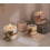 Cylinder Silicone Tealight Holder Silicone-Striped Large Candle 6
