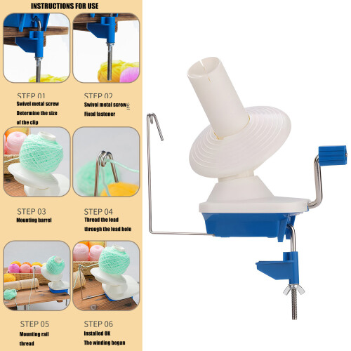 Winding Machine Easy to Install Yarn Winder Wool Roller Manual 2
