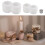 Cylinder Silicone Tealight Holder Silicone-Striped Large Candle 7