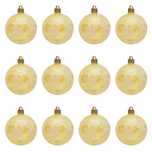 2 Box Unique Transparent Rhombus Baubles-transparent yellow