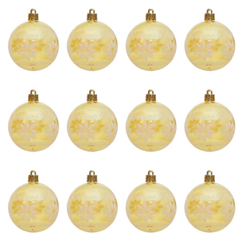 2 Box Unique Transparent Rhombus Baubles-transparent yellow