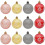 2 Box Unique Transparent Rhombus Baubles-transparent yellow 2