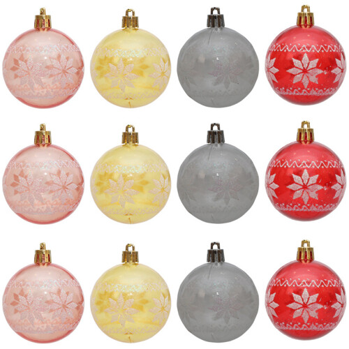 2 Box Unique Transparent Rhombus Baubles-transparent yellow 1