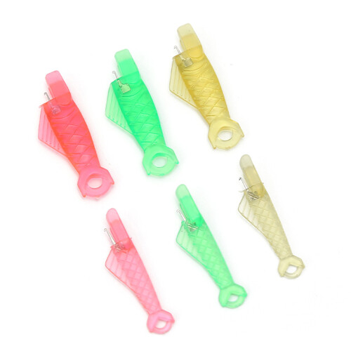 100 Pcs Sewing Machine Needle Threader Fish-Mixed color large