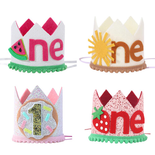 Individualizd Birthday Party Hat Delicate Infant- Donuts 1