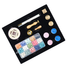 Sealing Wax Set Wax Seal Stamp Set with Wax Seal Beads-Style 2