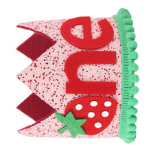 First Birthday Party Hat for Boys and Girls-strawberry