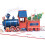 Unique 3D Christmas Train Greeting Card Delicate Print-1 set 4