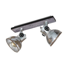 Eglo Romagnese LED Pendant Spotlight, 5-Bulbs Ceiling Light Made of Steel and Glass Coloured in Nickel Matt, Amber and White, Dinning Table and Living