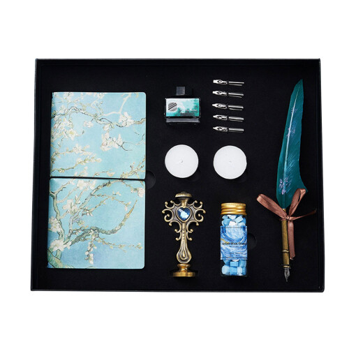 Antique Quill Dip Pen for Calligraphy Envelope Invitation-Green