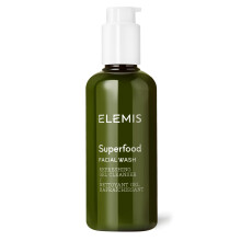 ELEMIS Superfood Face Wash 200ml, Lightweight Daily Nutrient-Rich Deep Gel to Foam Cleanser Balances & Hydrates Sensitive Skin, Refreshing,