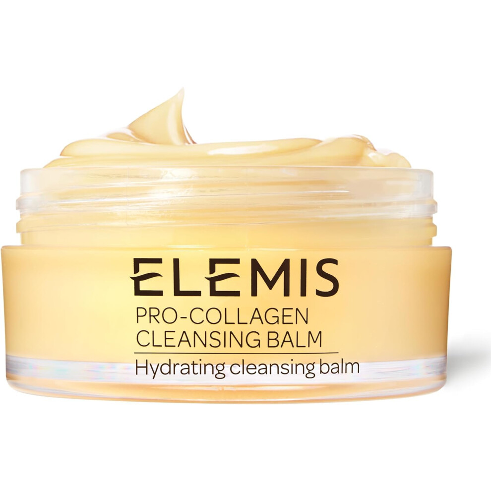 Elemis Pro-Collagen Cleansing Balm, 3In1 Melting Facial Cleanser For Deep Cleansing Wash, Infused With 9 Nourishing Essential Oils, Daily Moisturising