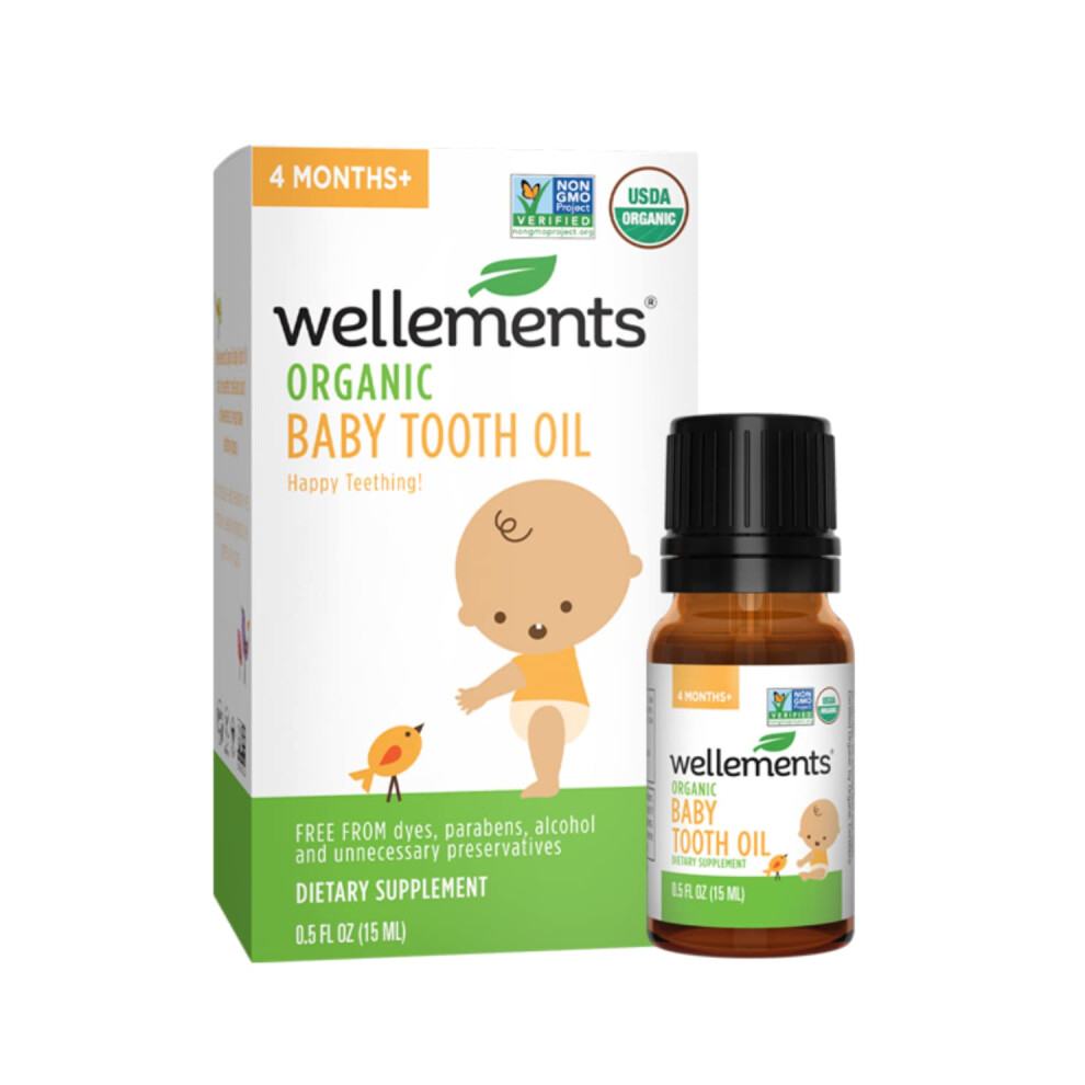 Wellements Baby, Tooth Oil, 0.5 Fl Oz (15 Ml)