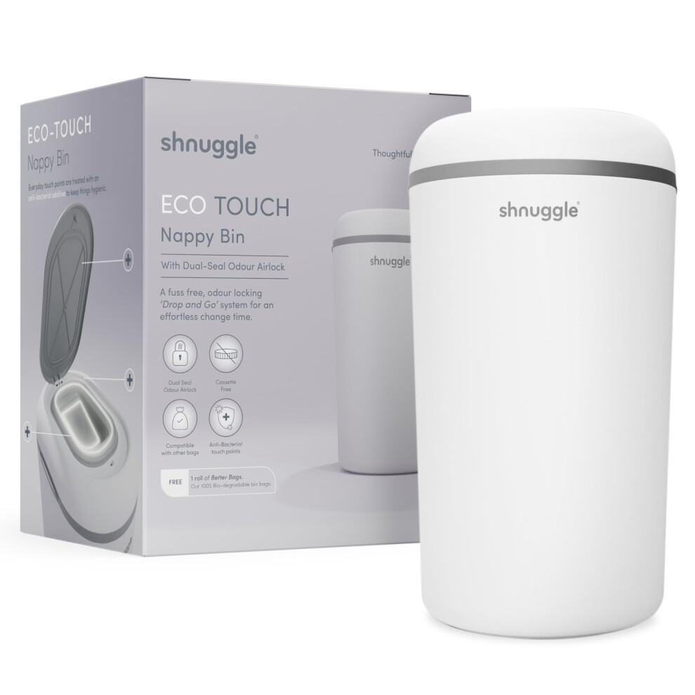 Eco-Touch Baby Nappy Diaper Bin Shnuggle