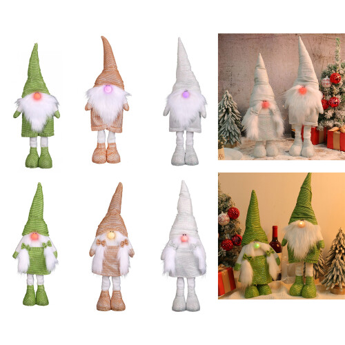 Weihnachts-Plüsch-Zwerg-Teleskoppuppe,-Grünes Damenmodell 2