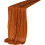 Geplooide polyester tafelloper tafelbanner delicate-Oranje 1 1