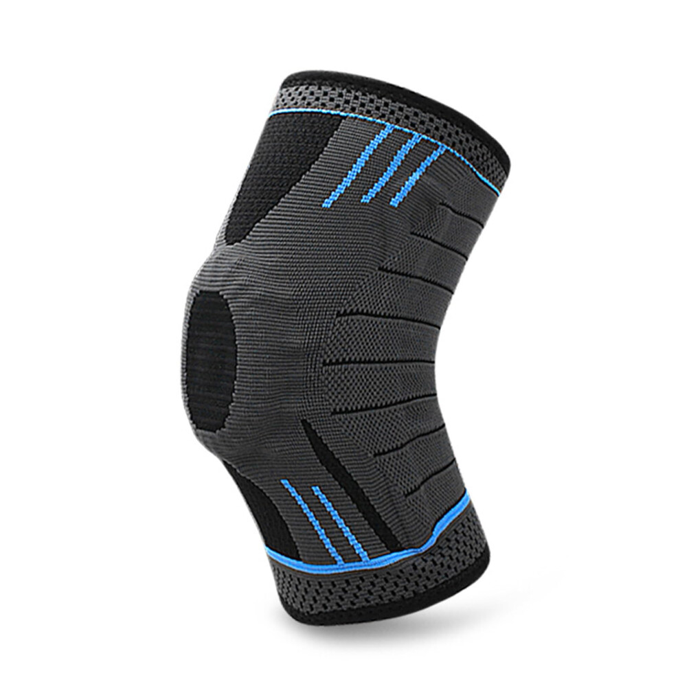 Knee Brace with Side Stabilizers and Patella Gel Pad, Breathable Compression Sleeve for Sports