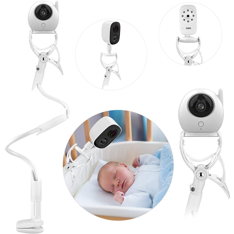Mypin Baby Monitor Holder, Universal Flexible Baby Monitor Mount Baby Monitor Camera Indoor Cameras Monitor Stand(Baby Monitor Not Included)
