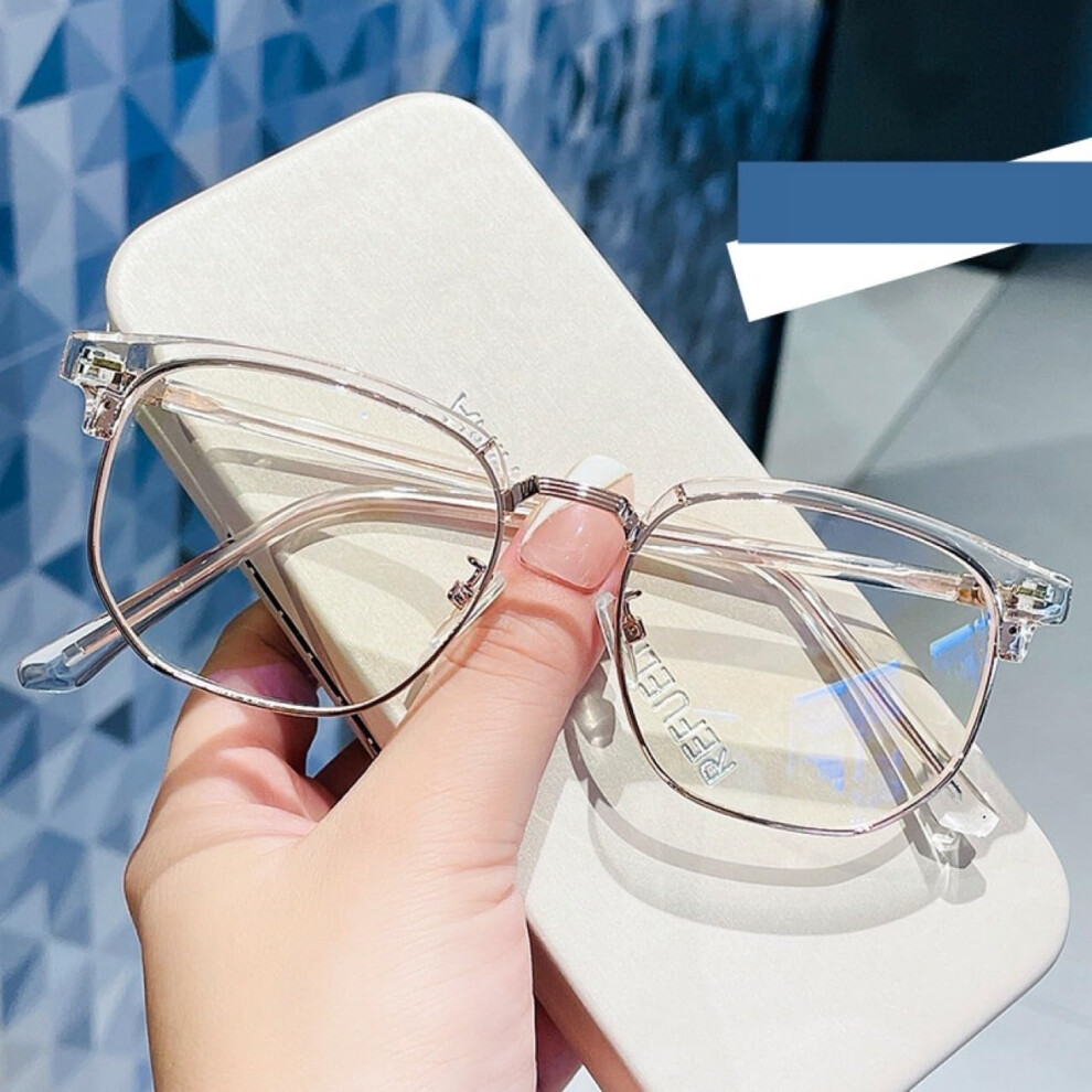 Blue/Light Blocking Reading Glasses With Clear Vision Lenses For Men And Women, C4 +0.00