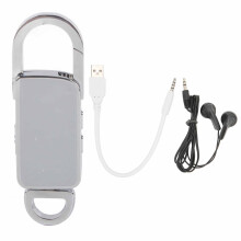Spraakgestuurde recorder in sleutelhangervorm, digitale spraakrecorder, afspeel- en audiorecorder, continu opnemen gedurende 20 uur, voor