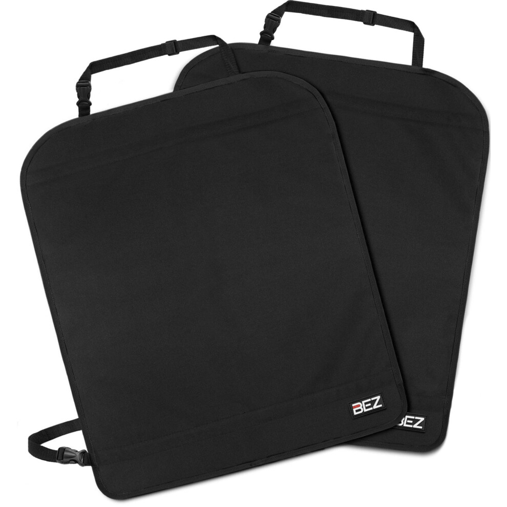 Bez Kick Mats Back Seat Protector For Kids [2 Packs], Premium Waterproof 600D Material Stain Resistant Anti-Dirty With Adjustable Strap Universal - 8000002693134