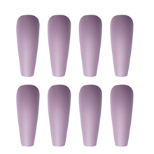Matte acryl kunstnagels, doodskistvormige plaknagels, modieus design, gemakkelijk te knippen en te vijlen, geschikt voor diverse gelegenheden (luxe