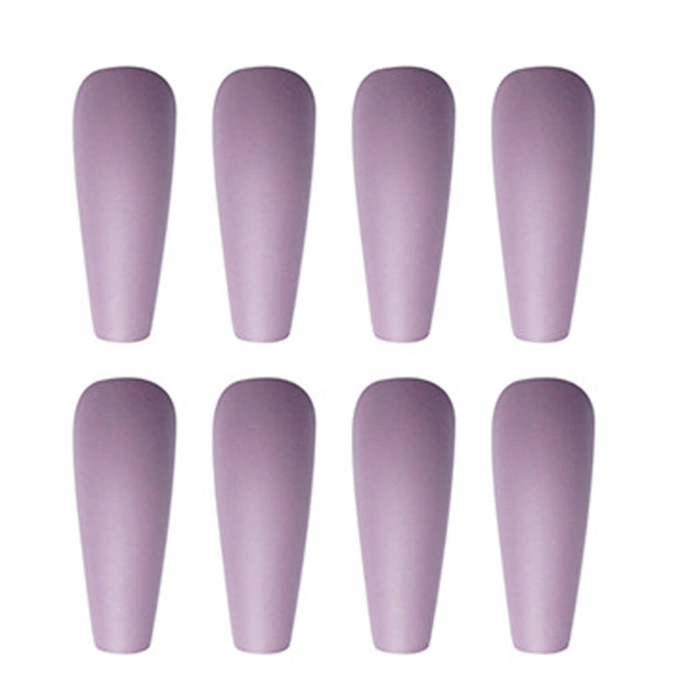 Matte Finish Acrylic False Nails, Coffin Shape Press On Nails Fashionable Design Easy Trim and File for Suitable for Various Occasions (Luxury Appeara