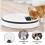 Automatic Pet Feeder Timer 6Compartment Dry Food Dispenser For Cats And Dogs Grey White Programmable Schedule 5