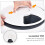 Automatic Pet Feeder Timer 6Compartment Dry Food Dispenser For Cats And Dogs Grey White Programmable Schedule 4