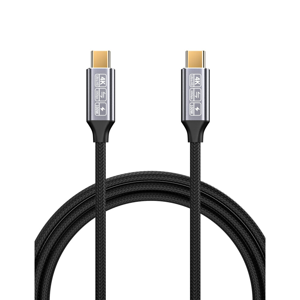 Cakoble Usb-C To Usb-C 3.1 Gen2 Cable 10Gbps Data Transfer, 100W 20V/5A 3.3Ft Usb Type C Pd Fast Charging Cable 4K Video Output Compatible With 8000002710183