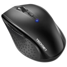 TECKNET Wireless Bluetooth Mouse, 4800 DPI Cordless Mice Ergonomic Portable for Laptop, Computer, PC with 6 Adjustable DPI, 24 Month Battery Life,