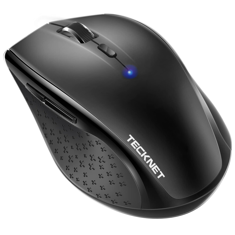 Tecknet Wireless Bluetooth Mouse, 4800 Dpi Cordless Mice Ergonomic Portable For Laptop, Computer, Pc With 6 Adjustable Dpi, 24 Month Battery Life, 8000002711388