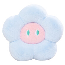 Coussin de chaise à fleurs, grands yeux,-poudre bleue 60cm