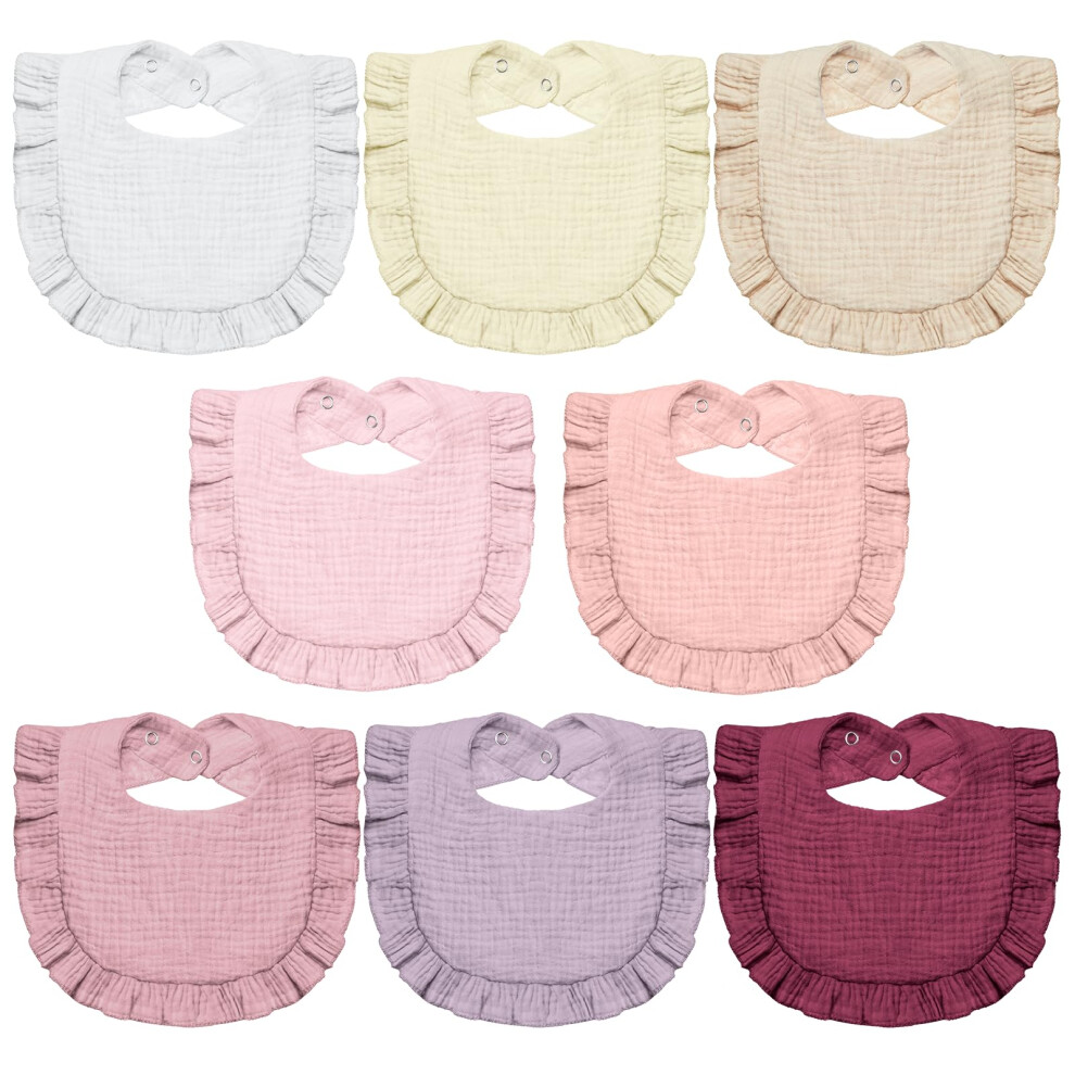 Baby Bandana Dribble Bibs Drool Bibs, 8Pc Infant Teething Soft And Absorbent With Adjustable Snaps, Bib Set For Unisex Newborn Toddlers Aged Lictin