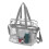 Αδιάβροχος PVC καλλυντικός Tote διοργανωτής Makeup με φερμουάρ τσαντών διαφανής με το 8