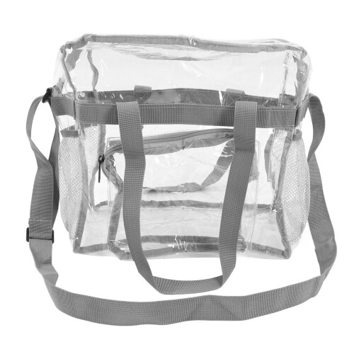 Αδιάβροχος PVC καλλυντικός Tote διοργανωτής Makeup με φερμουάρ τσαντών διαφανής με το 2