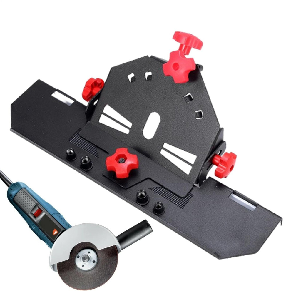 Angle Grinder Tile Cutter 45Degree Attachment, Adjustable Guide Rail, Tile Cutting Tool For Porcelain, Red 9119770983602