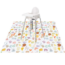 51? Splat Mat for Under High Chair/Arts/Crafts, Womumon Washable Spill Mat Waterproof Anti-Slip Floor Splash Mat, Portable Play Mat and Table Cloth